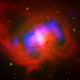 Hot gas surrounding a black hole (Image credit: X-ray: NASA/CXC/MPE/J. Sanders et al.; Optical: NASA/STScI; Radio: NSF/NRAO/VLA)